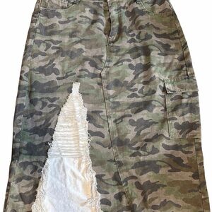 Camouflage Cargo Skirt